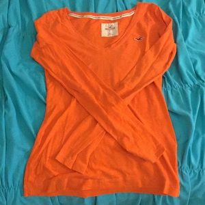 Orange long sleeve tee